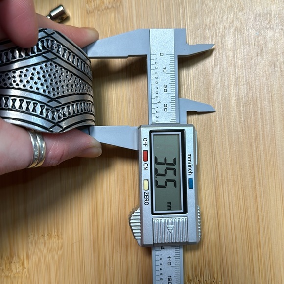 Native American Hopi Silver Overlay Cuff Bracelet - Picture 7 of 8